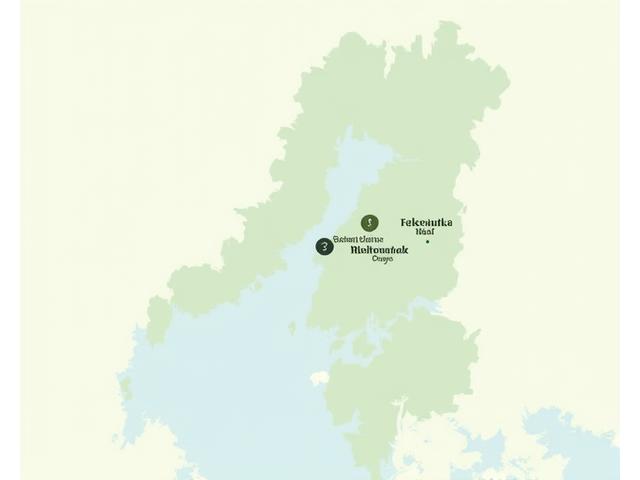 Kartta Helsingin alueen metsämeditaatiopaikoista Nuuksio, Keskuspuisto, Seurasaari, Uutela, Sipoonkorpi, Paloheinä merkittynä